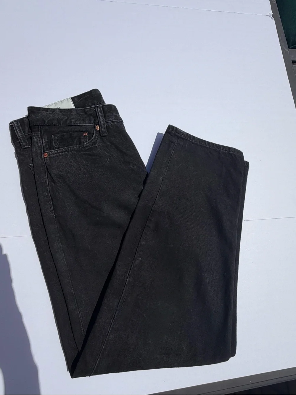 H&M Loose Ample Black Denim Jeans Size 30x32